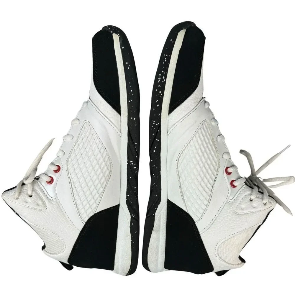 AND1 Men's Basketball Shoes Sneakers White Black Mid-Top Lace Up 28802104 Sz 9.5